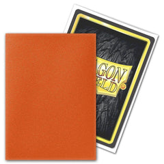 Dragon Shield Sleeves: Matte Tangerine | Card Merchant Takapuna