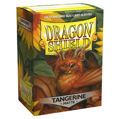 Dragon Shield Sleeves: Matte Tangerine | Card Merchant Takapuna
