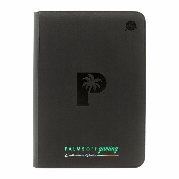 Palms Off - Top Loader Zip Binder (Black) | Card Merchant Takapuna