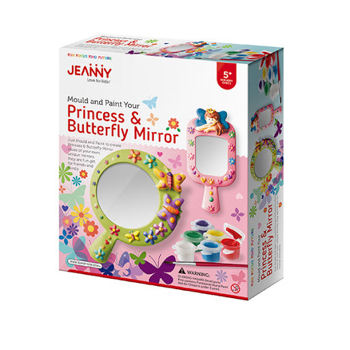Mould & Paint your: Princess & Butterfly Mirror | Card Merchant Takapuna