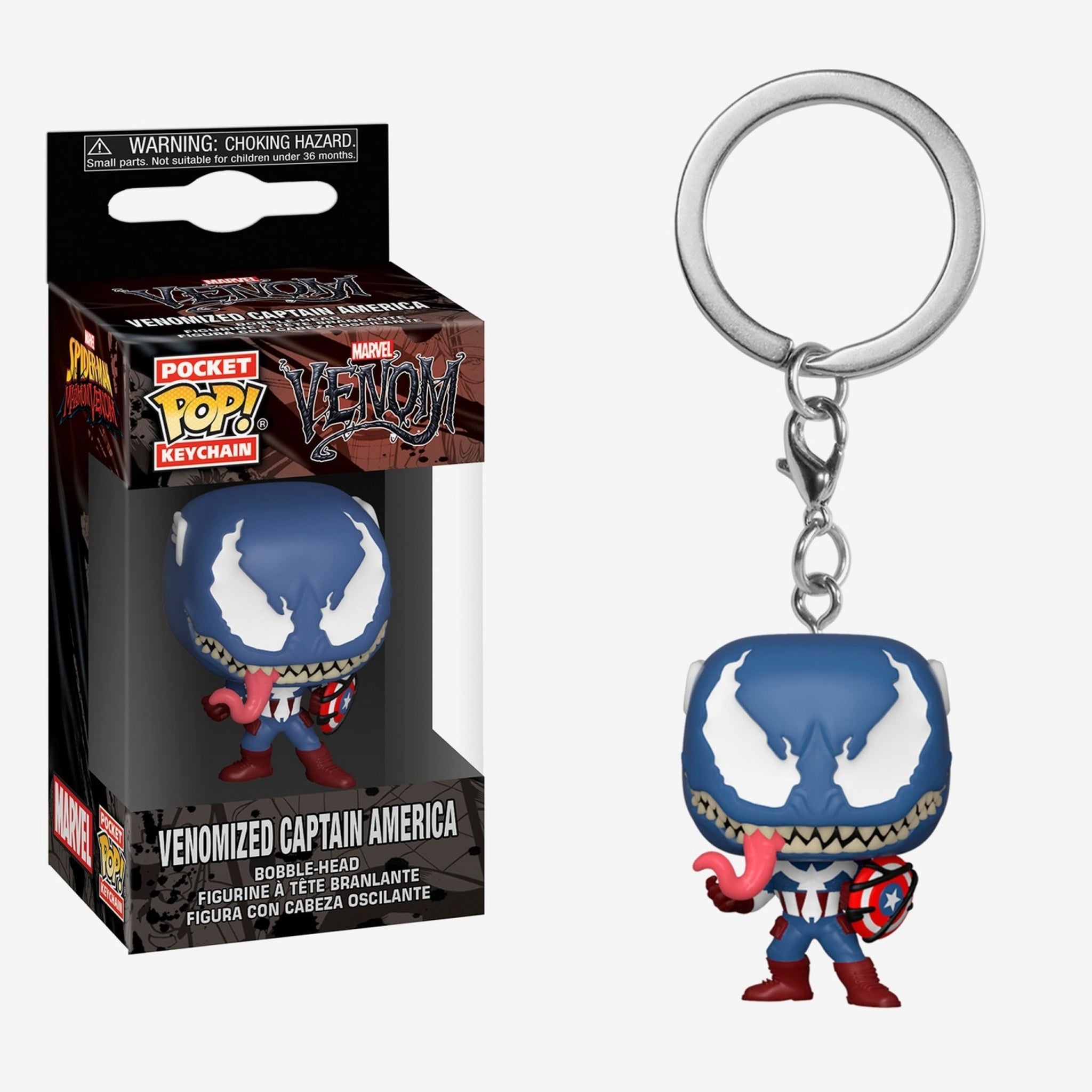 Venom - Venomized Captain America Pop! Keychain | Card Merchant Takapuna